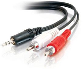 High quality dc3.5 to 2rca cable(3.5mm male stereo jack to 2 male rca plugs
