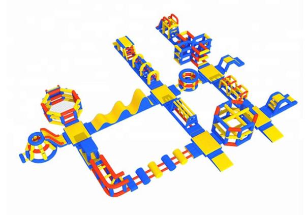 Floating Inflatable Water Park Entertainment Wake Island Inflatable Aqua Park