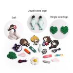 Water Bottle Silicone Labels For Clothing Garment Pulls Rubber Zipper Slider