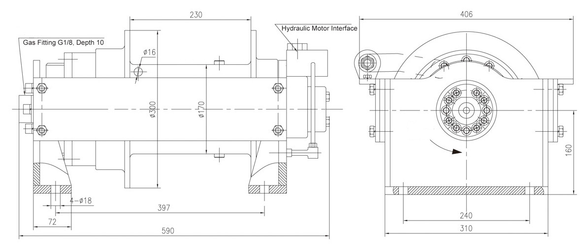 14mm Tow Truck Winch