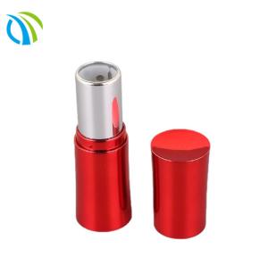 China Eco 15g Lipgloss 5.5ml Lip Balm Containers Tubes 72mm ABS Red on sale