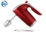 Red 201-250W Mini Electric Egg Beater Household Handheld 5 Speed