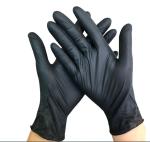 Non Sterile Nitrile Medical Gloves Black Disposable Nitrile Gloves