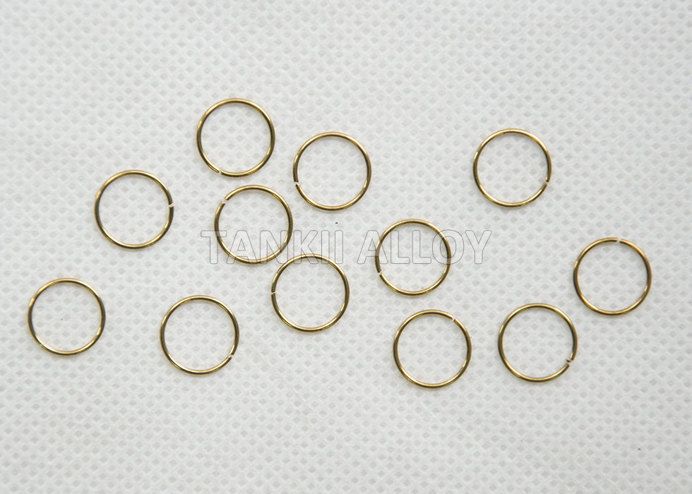 0.1mm - 0.5mm H63 / H65 Flat Brass Wire Customized Length For Wire Ring / Loop