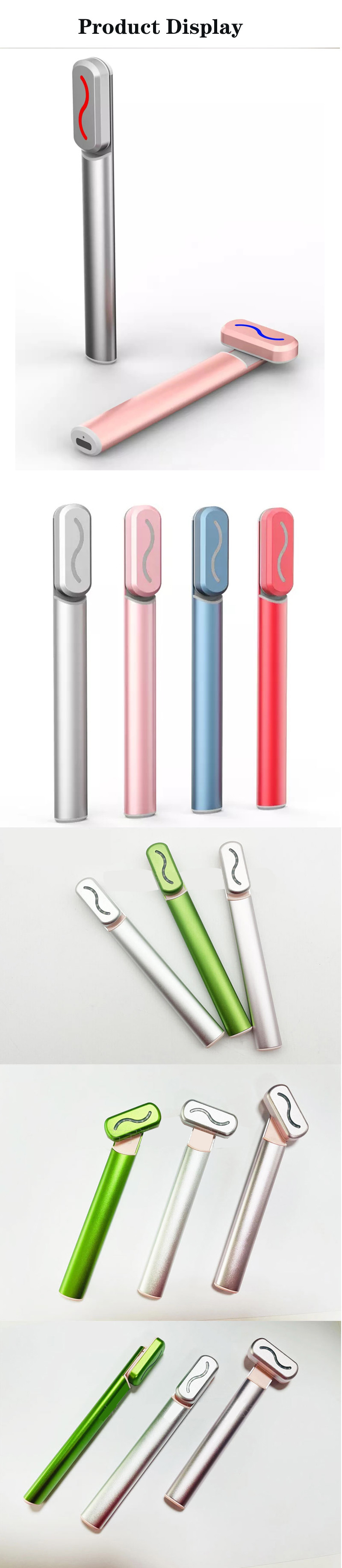Eye & Face Massager Tool/Wand/Pen, Heated/Warm, Vibration, Anti Aging, Firm/Tone, Eye Fatigue, Puffy Eyes/Dark Circles