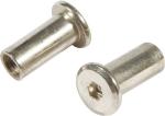 Hex Socket / Phillip Recess Hex Sleeve Nut Sliver Flat Head High Strength