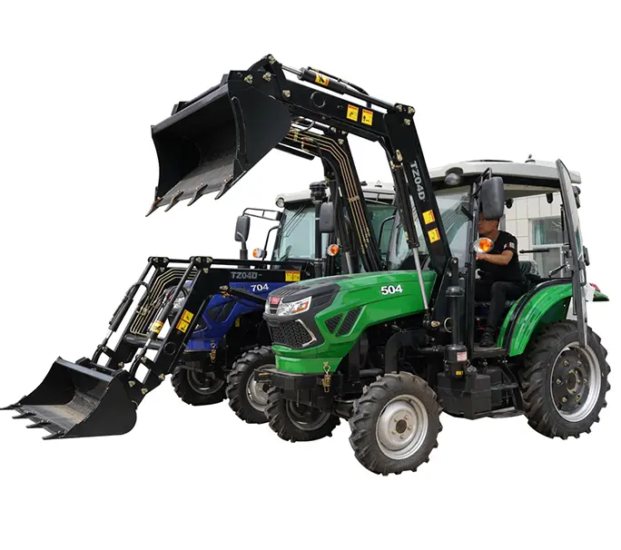 MAP 4*4 Wheel Drive 50 HP Tractor with Front End Loader and Backhoe Loader Lawn Mower