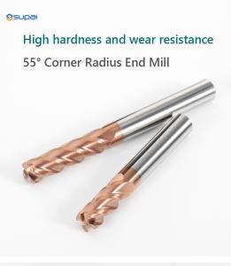 Wholesale Carbide HRC55 Corner Radius End Mill Router Bits 4 Flute For Steel OEM Tools from china suppliers