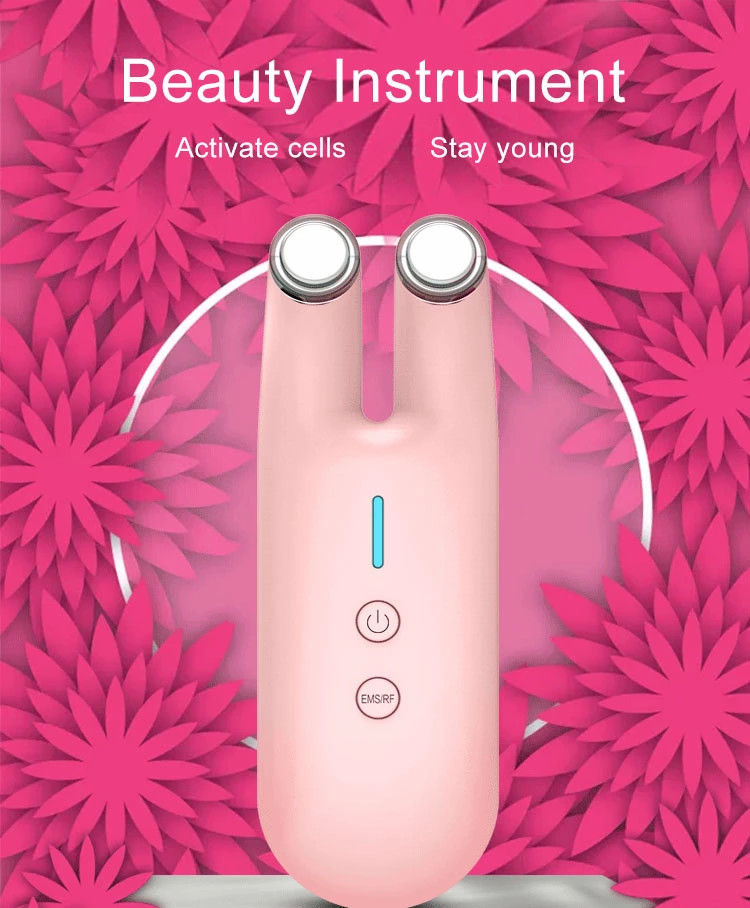 Skin Tightening Rejuvenator Ultrasonic EMS RF Face Massager