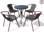 Square/ Round Outdoor Restaurant Tables Carbon Steel Weatherproof Patio