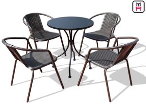 Wholesale Square/ Round Outdoor Restaurant Tables Carbon Steel Weatherproof Patio Furniture from china suppliers
