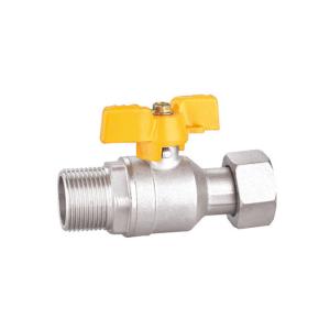Wholesale Forged Brass Ball Valve Butterfly Handle Manufacturers 100% Leak Tested from china suppliers