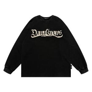 Wholesale Custom Printing T Shirt Casual Men T-Shirts Fitness Long-Sleeved T Shirt 100% Cotton from china suppliers