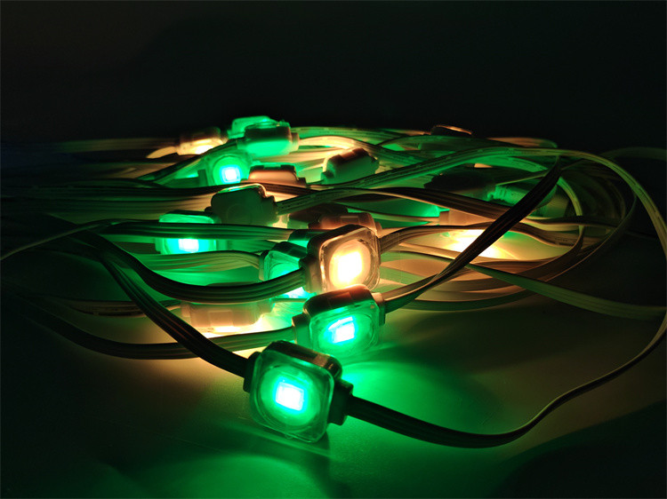 DC12V SMD5050 IP67 100ft with 72 Smart Eave Lights RGBW IC LED Point Lights Outdoor Waterproof Holiday Christmas Decoration