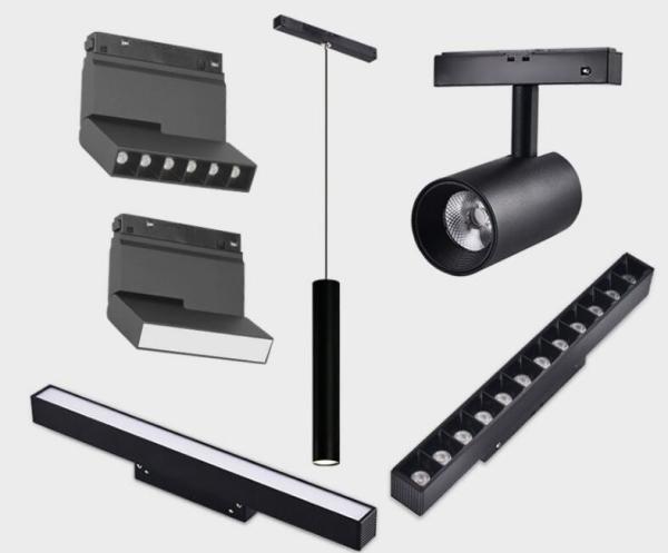 New Trend Magnetic Track Light 48V LED Track Lighting System 6W 12W 18W Rail COB