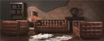 Hotel Furniture Soft Leather Sofa Set Top Grain Real Material Long Service Time