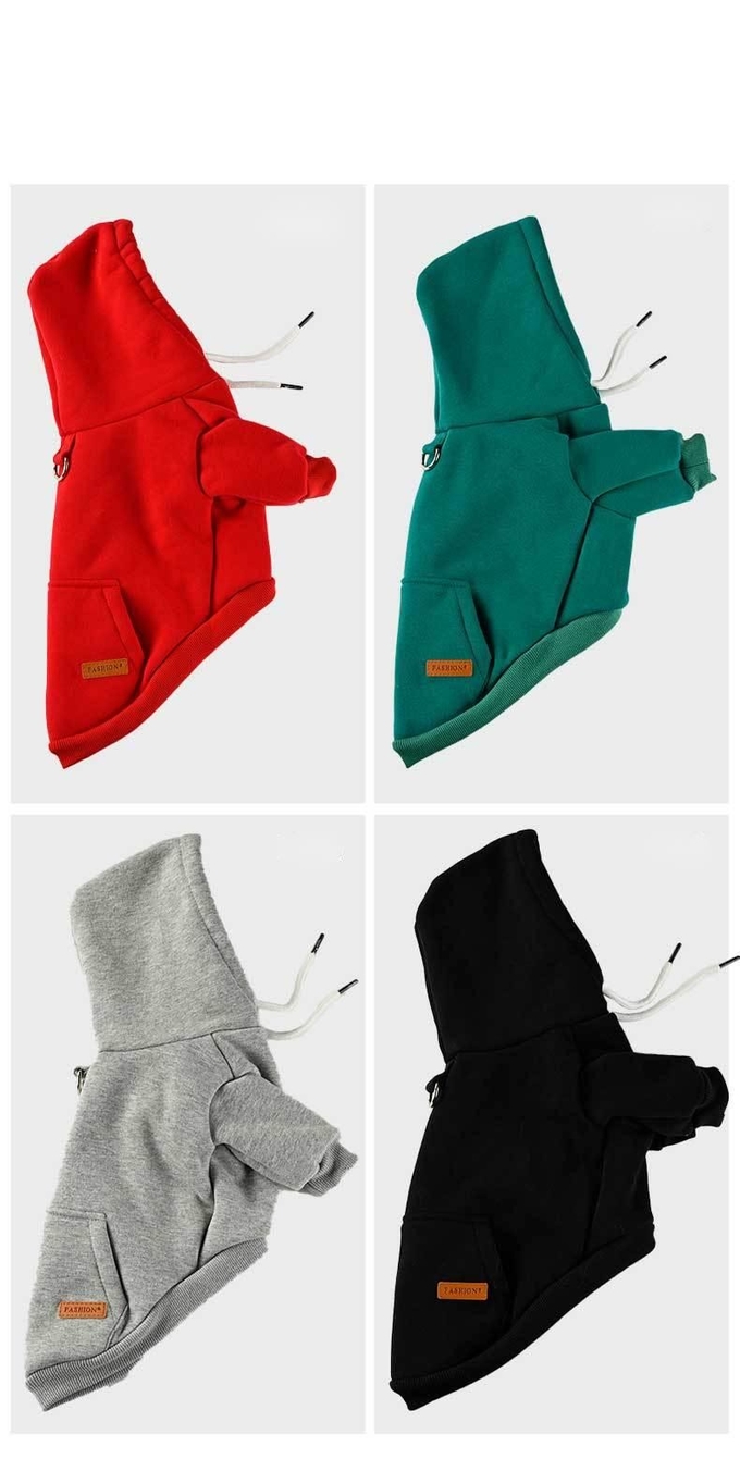 Comfortable Pets Wearing Clothes Cotton Pets Hooded Sweatshirt S - XL