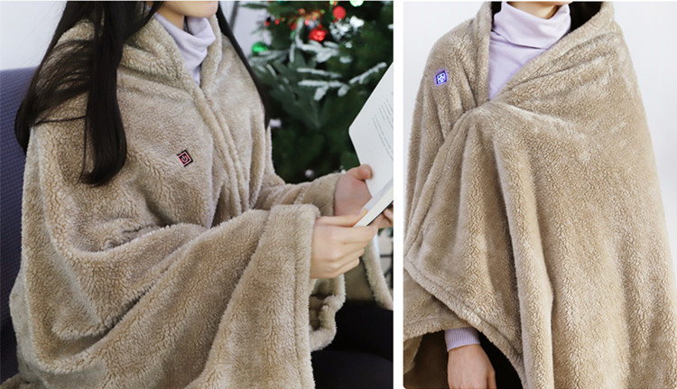 Light Weight Usb Heated Blanket 10W 5V safe Flannel 0.94kg