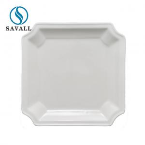Wholesale White Ceramic Square Porcelain Divided Serving Dish 9.5 Inch from china suppliers