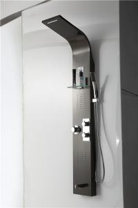 Wholesale Black Seamless Thermostatic Shower Panel Column Tower Anti Deformation Large Water Output from china suppliers