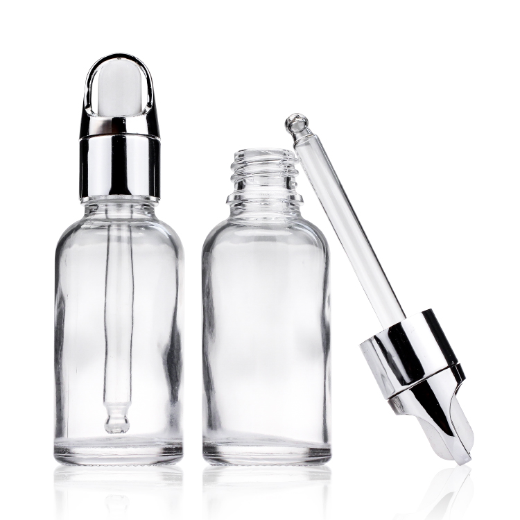 Essential Oil 30ml 1 Oz Clear Glass Dropper Bottles Other Color Customization