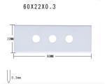 Three Hole Ultra Thin Zirconia Ceramic Blades For Film Tape Slitting