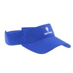 Blue Ladies Sports Visor With Reflective Transfer Printing Logo