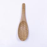 Nanmu Wooden Cooking Utensils Lacquered Fish Shaped Kitchenware Cutlery Set