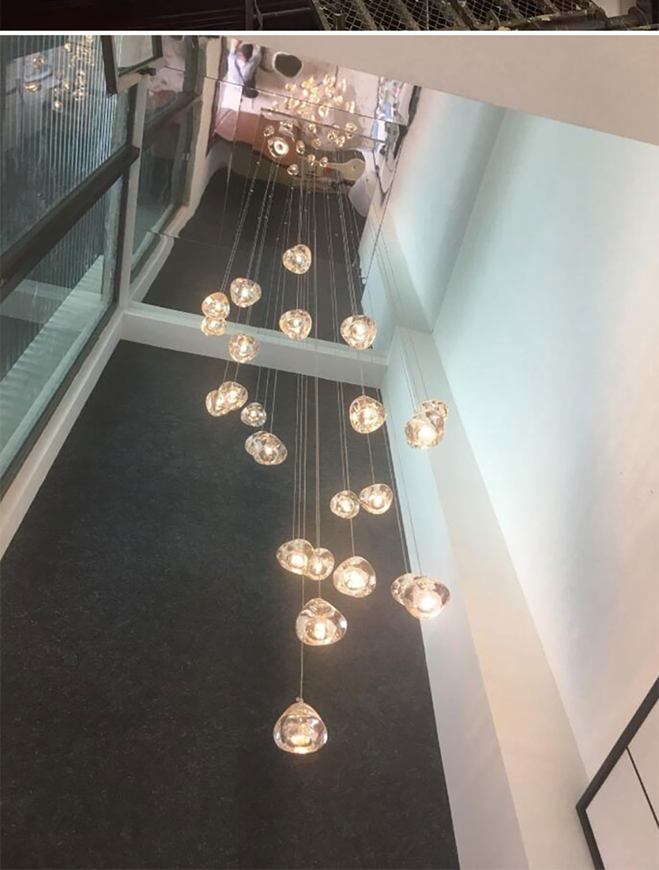 Ceiling Chandelier for Living Room Kitchen Long Staircase morden chandelier stairs(WH-NC-43)