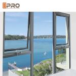House Inward Opening Aluminium Awning Windows Double Tempered Clear Glazing side