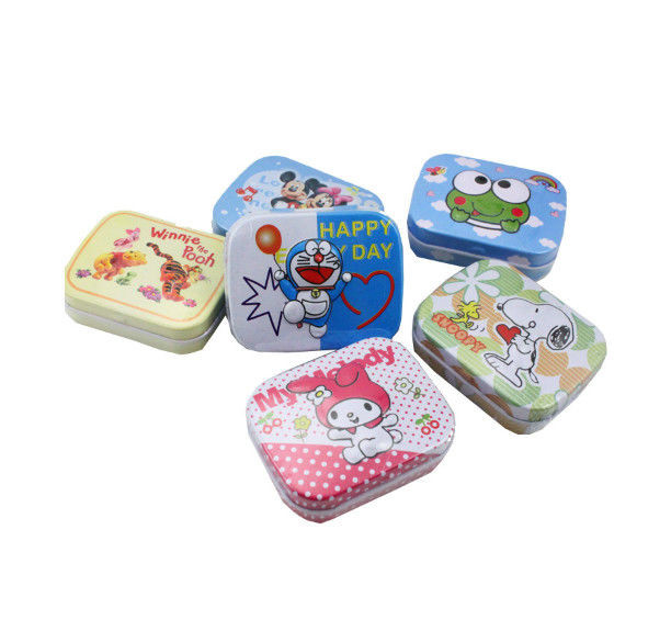 Small Mint Tins Mini Metal Tins with Plastic Insert Rectangular Metal Containers