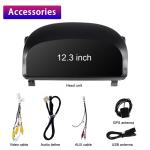 1920*720 12.3 Inch Car LCD Instrument Panel For Toyota Alphard 20 2008 2014