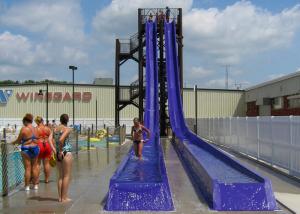 Wholesale High Speed Rainbow Water Slide For 360 Riders Per Hour / Water Play Equipment from china suppliers
