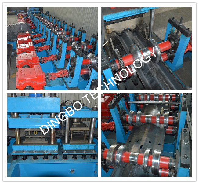 Road Structural Steel Highway Guardrail Roll Forming Machine For Traffic Barrier
