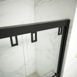 Frameless Hinged Bifold Toughened Glass Shower Screen Explosion Proof