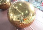 Gold Disco Mirror Ball Advertising Inflatable Mirror Balloon Reflective