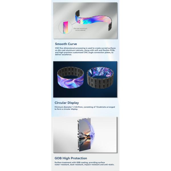 Commercial Digital Advertising Led Display Screen P15 Ceiling Mount Custom
