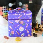 Girls Perfume PU Leather Cosmetic Makeup Bag Case