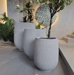 Indoor And Outdoor Fiberglass Flower Pots Resin Flower Planter China Wholesale