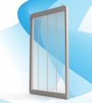 70% Clear Transparent Led Curtain Display , Transparent Video Glass Screen