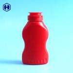 Red High Barrier Empty Plastic Bottles Silica Gel PP Flip Top 220g 210ml
