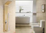 ROVATE Japan Massage Stainless Steel Shower Panel Gold Surface For Bath