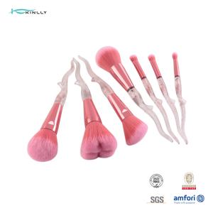 Wholesale Aluminum Ferrule 7PCS Makeup Brush Set Plastic Handle Smudge Brush Soft Synthetic Hair from china suppliers