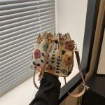 NEW CHINESE NATIONAL WIND ARMPIT BUCKET BAG SIMPLE FASHION TREND SUMMER NEW