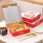 Custom Mini Hard Rigid Carton Paper Pizza Box UV Coating