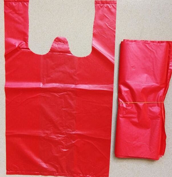 Wholesale 100% biodegradable and compostable hdpe plastic t-shirt bag