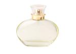 Glass Transparent Perfume Bottle 50ml Yellow Green Round Rose Pattern