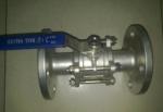 3PC SS304/CF8M Stainless Steel Ball Valve Industrial Flange End AMSE 300LB