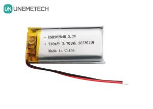 Wholesale UL1642 Certificates Rechargeable Lipo Battery 902040 3.7V 730mAh for Mobile Device from china suppliers