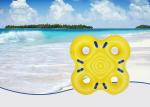 Beach 4 Person Swimming Pool Tube Floats Yellow PVC Inflatable Outdoor Furniture